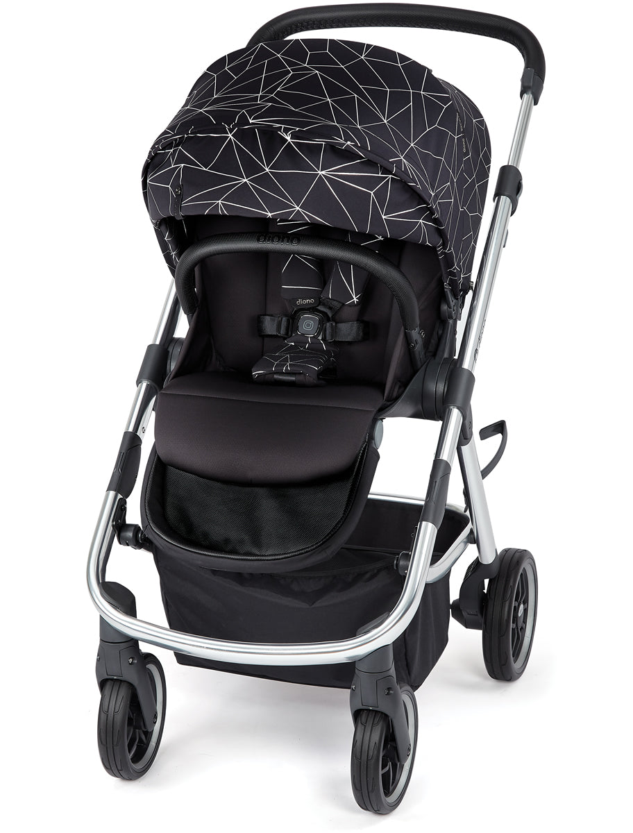 Diono Excurze Stroller - Luxe Black Platinum