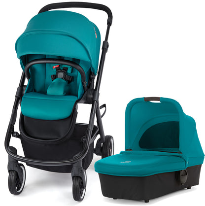 Diono Excurze Stroller & Carrycot - Blue Turquoise