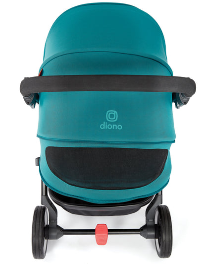 Diono Excurze Stroller & Carrycot - Blue Turquoise