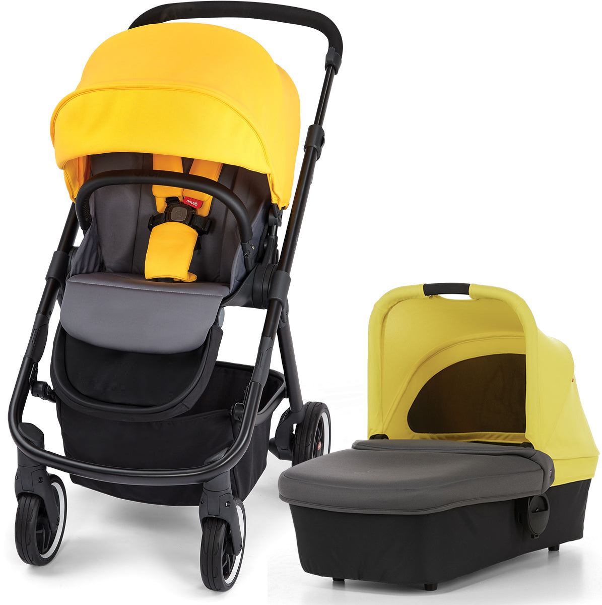 Diono Excurze Stroller & Carrycot - Yellow Sulphur