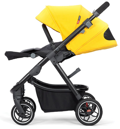 Diono Excurze Stroller & Carrycot - Yellow Sulphur