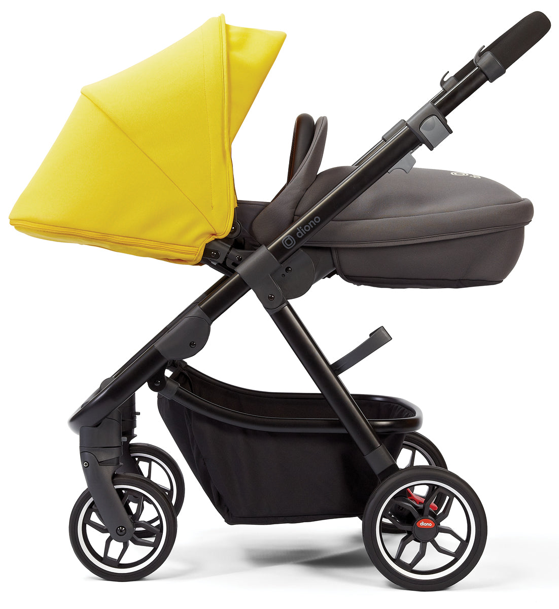 Diono Excurze Stroller & Carrycot - Yellow Sulphur