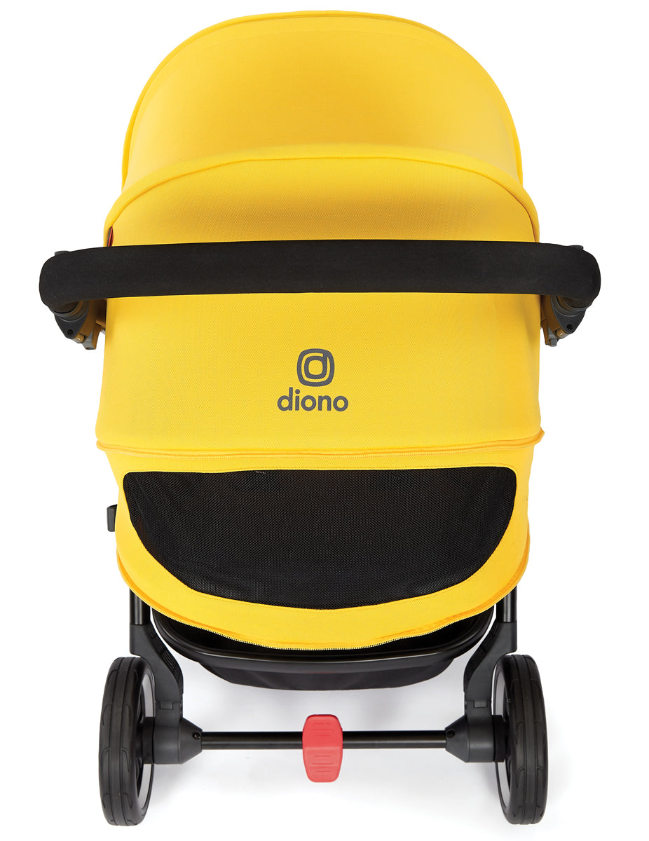 Diono Excurze Stroller & Carrycot - Yellow Sulphur