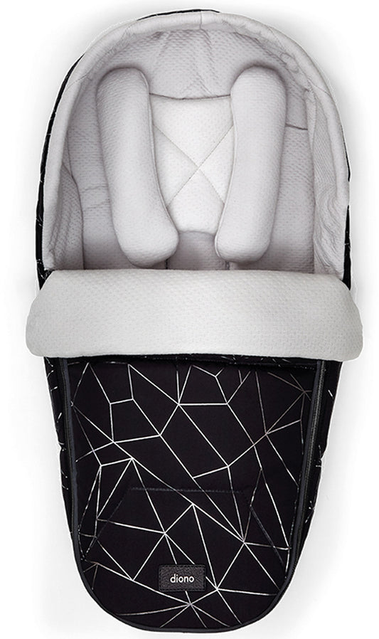 Diono Newborn Pod Footmuff - Black Platinum