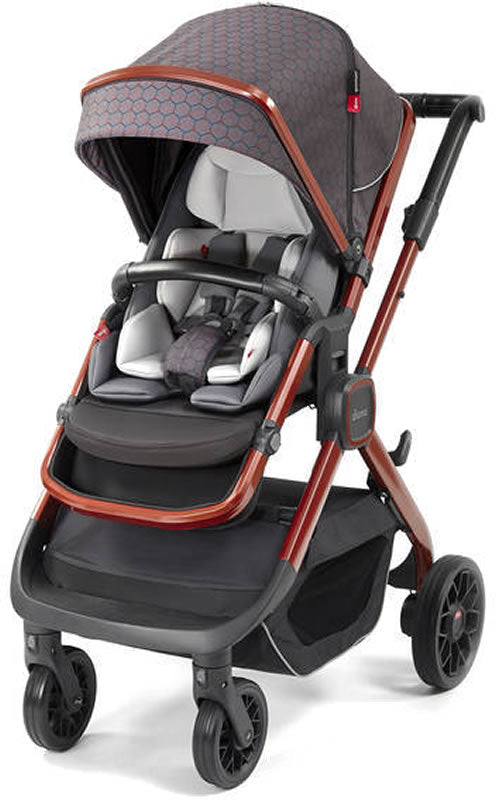 Diono Quantum 2 Stroller - Charcoal Copper Hive