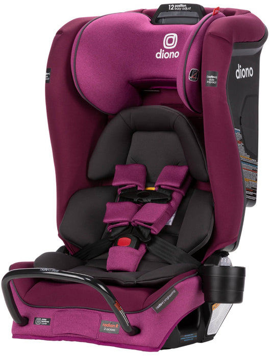 Diono Radian 3 RXT Safe+ Narrow All-in-One Convertible Car Seat - Purple Plum