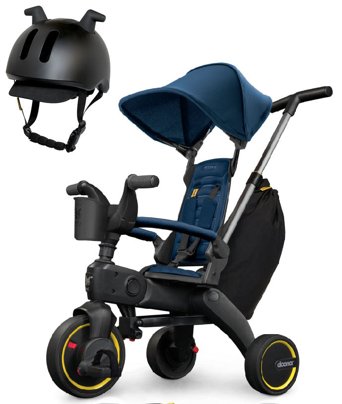 Doona Liki Trike S3 + Liki Helmet Bundle - Royal Blue / Black