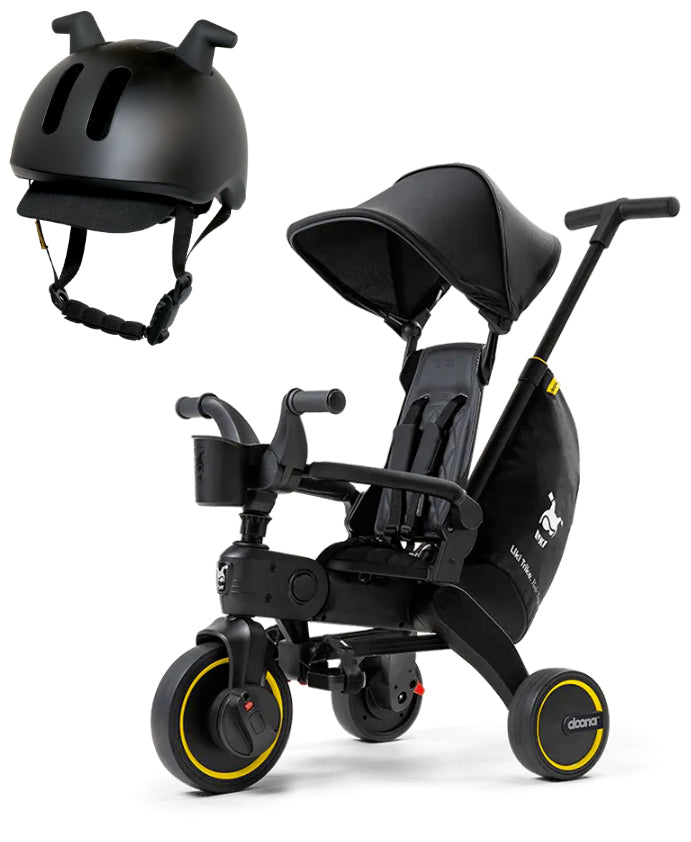 Doona Liki Trike S5 + Liki Helmet Bundle - Midnight / Black