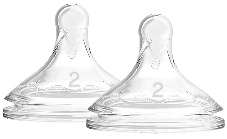 Dr. Brown's Options+ Level 2 Wide-Neck Bottle Nipples - 2-Pack