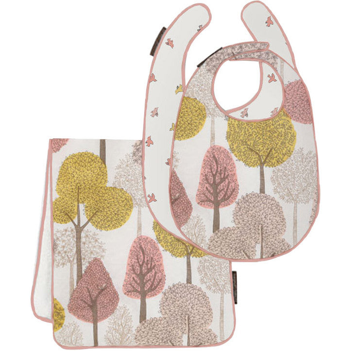 DwellStudio Treetops Bib & Burp Set