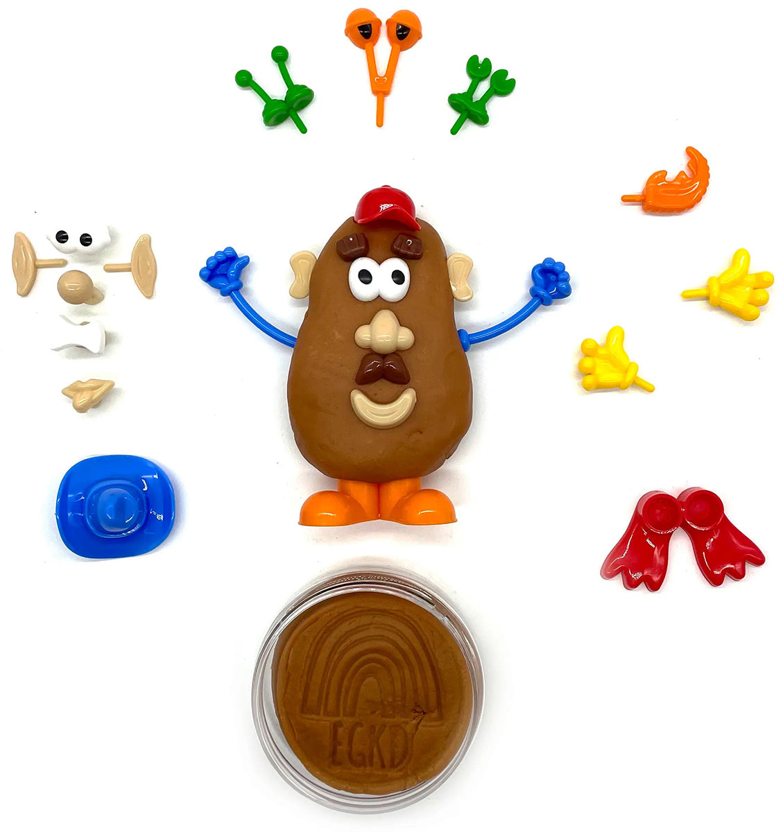 Earth Grown KidDoughs Play Dough Kit - Mr. Pota-dough Head (Scented)