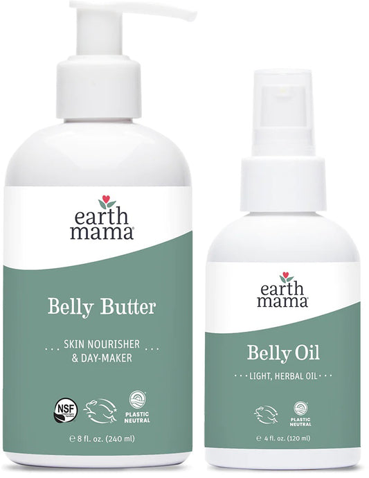 Earth Mama Belly Bundle - Belly Butter and Belly Oil