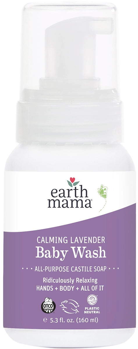 Earth Mama Calming Lavender Castile Baby Wash, 5.3 fl. oz.