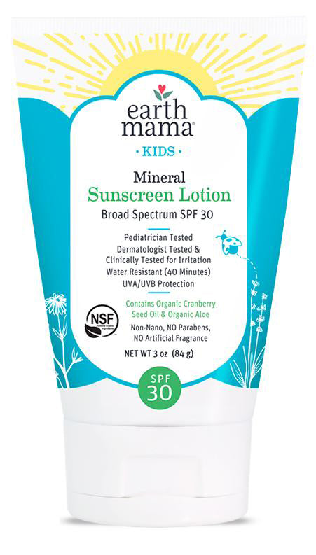 Earth Mama Kids Mineral Sunscreen Lotion SPF 30