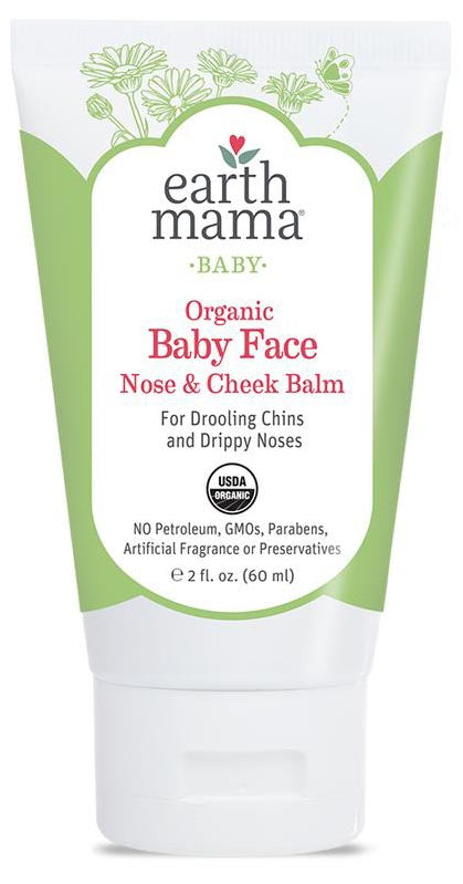 Earth Mama Organic Baby Face Nose & Cheek Balm, 2 fl. oz.