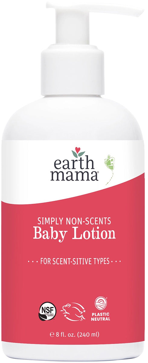 Earth Mama Simply Non-Scents Baby Lotion, 8 fl. oz.