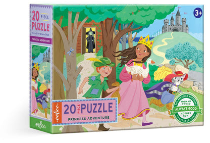 eeBoo 20 Piece Big Puzzle - Princess Adventure