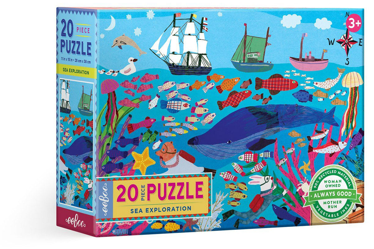 eeBoo 20 Piece Big Puzzle - Sea Exploration