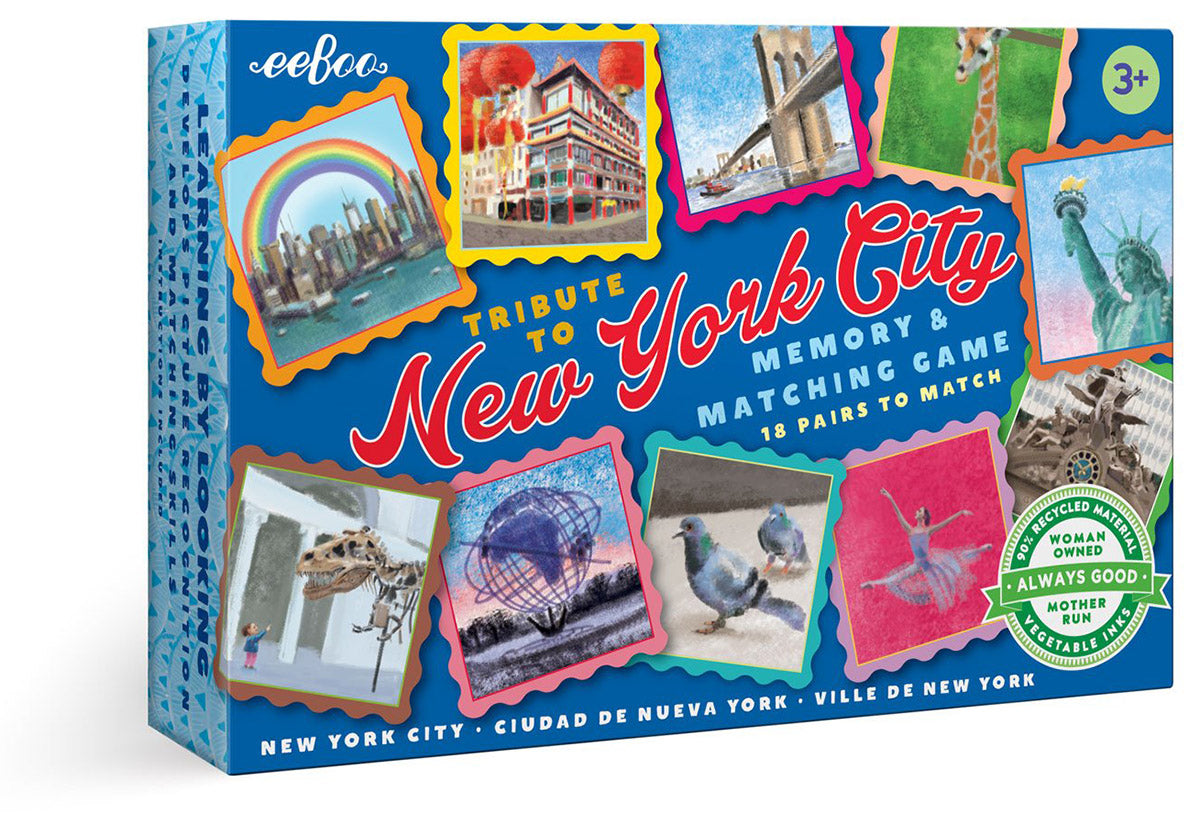 eeBoo Little Memory & Matching Game - New York City