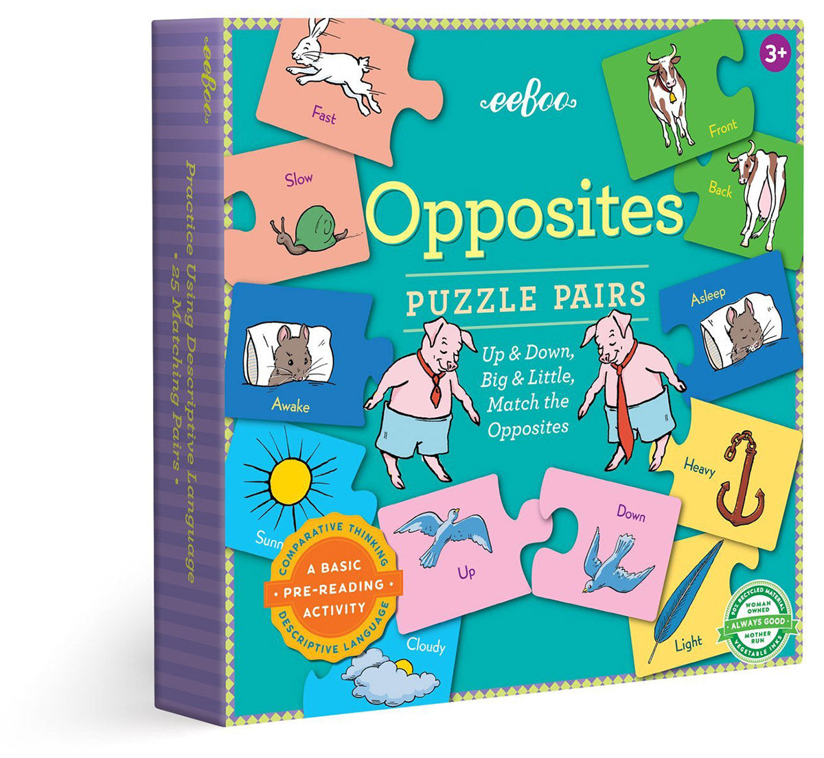 eeBoo Puzzle Pairs - Opposites