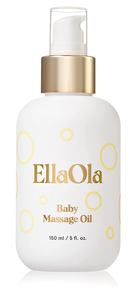 EllaOla Organic Baby Massage Oil, Fragrance Free