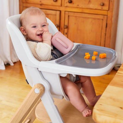 Ergobaby Evolve High Chair + Kitchen Tower Bundle - Natural Wood