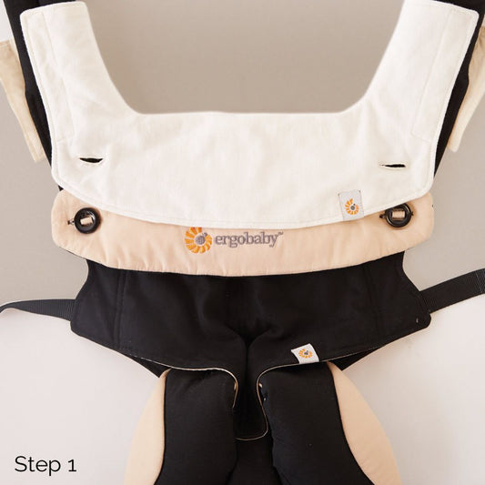 Ergobaby Four Position 360 Carrier Teething Pad and Bib - Natural