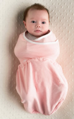 Ergobaby Sleep Tight Swaddler - Pink + Natural - M/L