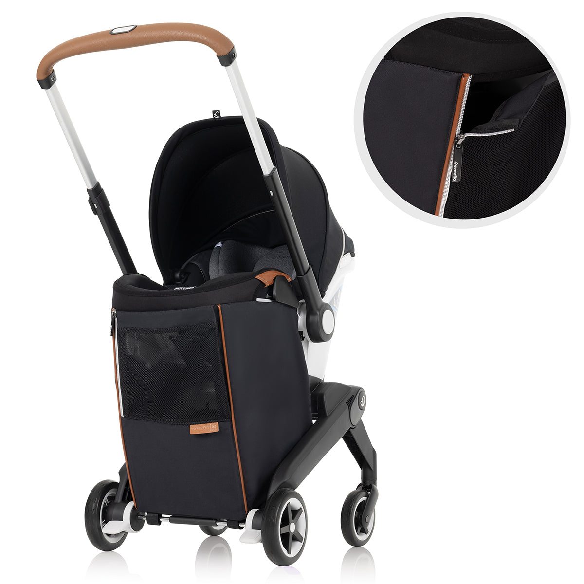 Evenflo GOLD Shyft DualRide Infant Car Seat and Stroller Combo - Onyx Black