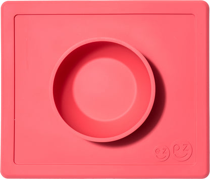 EZPZ Happy Mat Placemat & Bowl - Coral