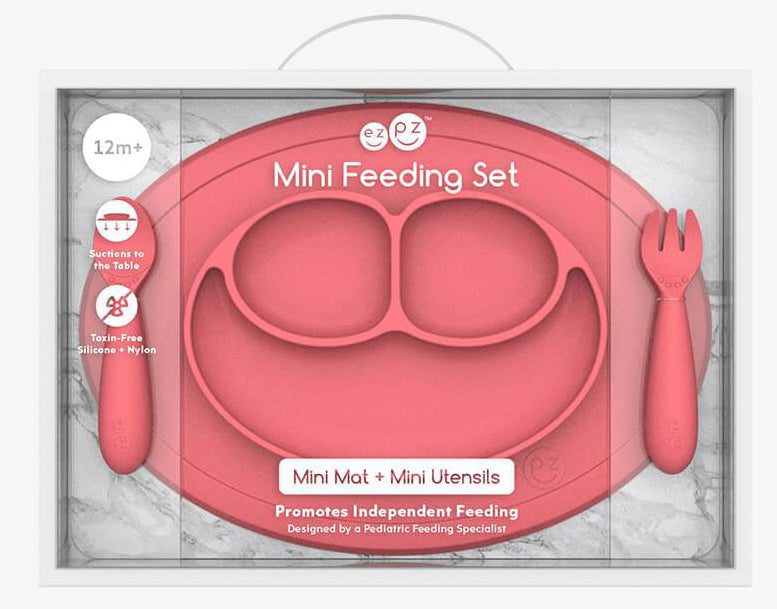 EZPZ Mini Feeding Set - Coral