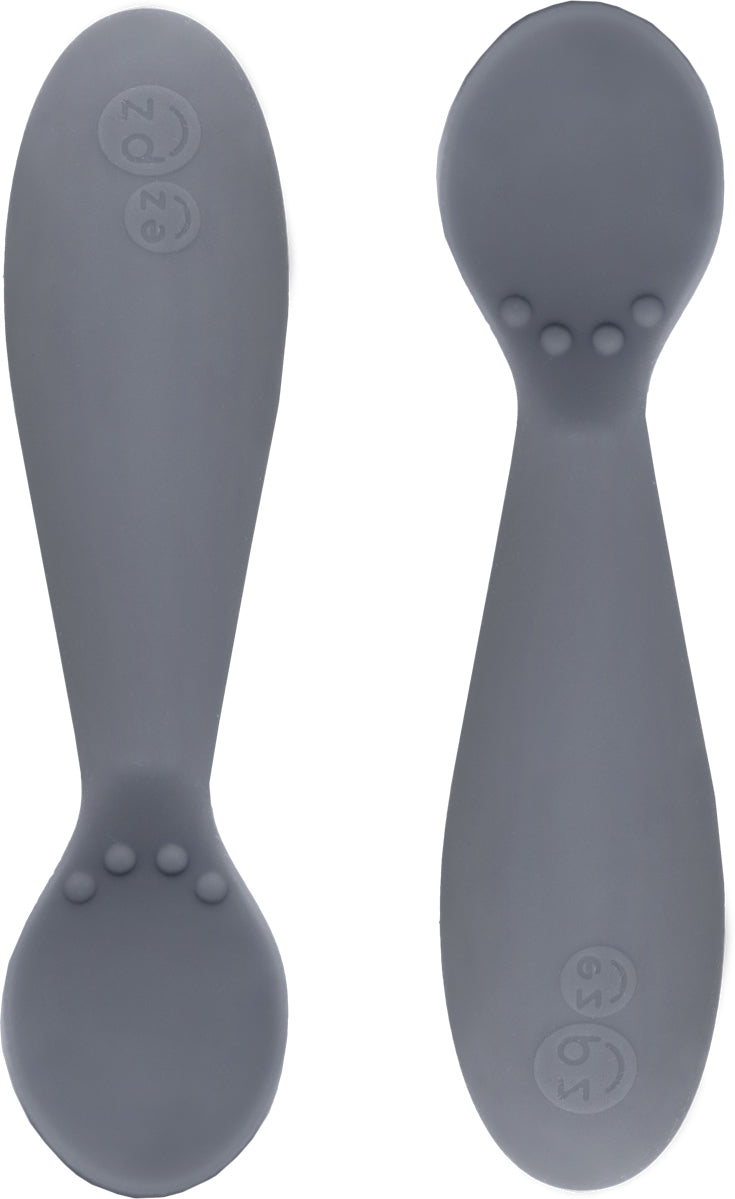 EZPZ Tiny Spoon, Twin Pack - Gray