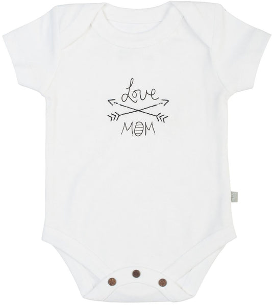 Finn+Emma Lap Shoulder Bodysuit, 6-9m - White