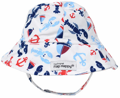 Flap Happy UPF50+ Bucket Sun Hat, X-Small (0-3m) - Sunday Sails