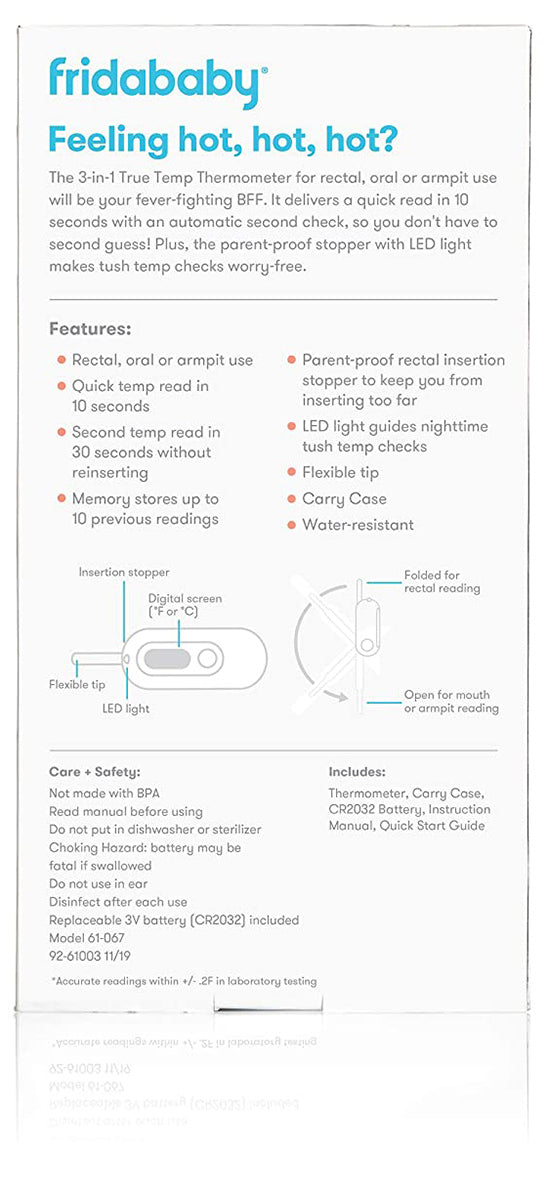 FridaBaby 3-in-1 True Temp Thermometer