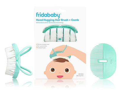 Fridababy Baby Head-Hugging Hairbrush + Styling Comb Set