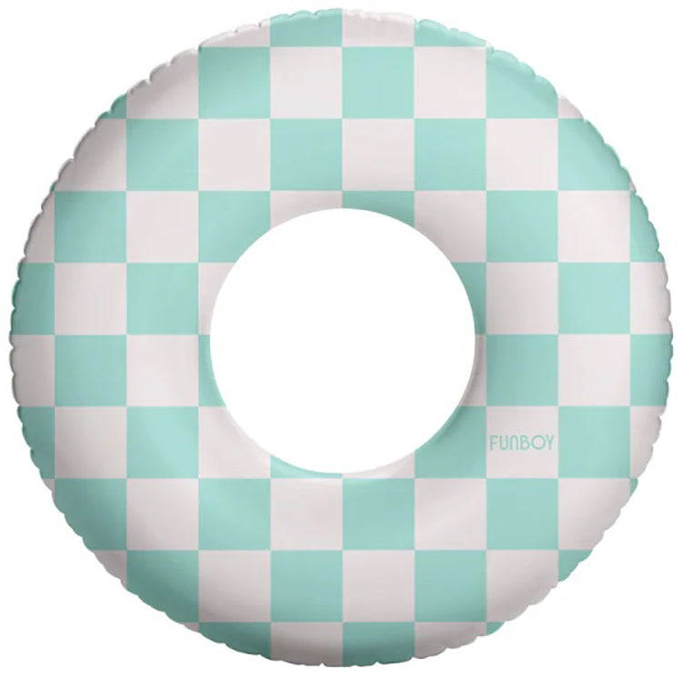 FUNBOY 30" Checkered Kids Tube Float - Blue