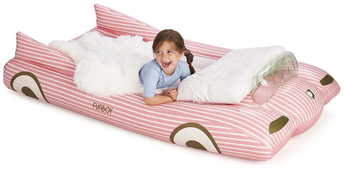 FUNBOY Kids Sleepover Air Mattress - Pink Convertible