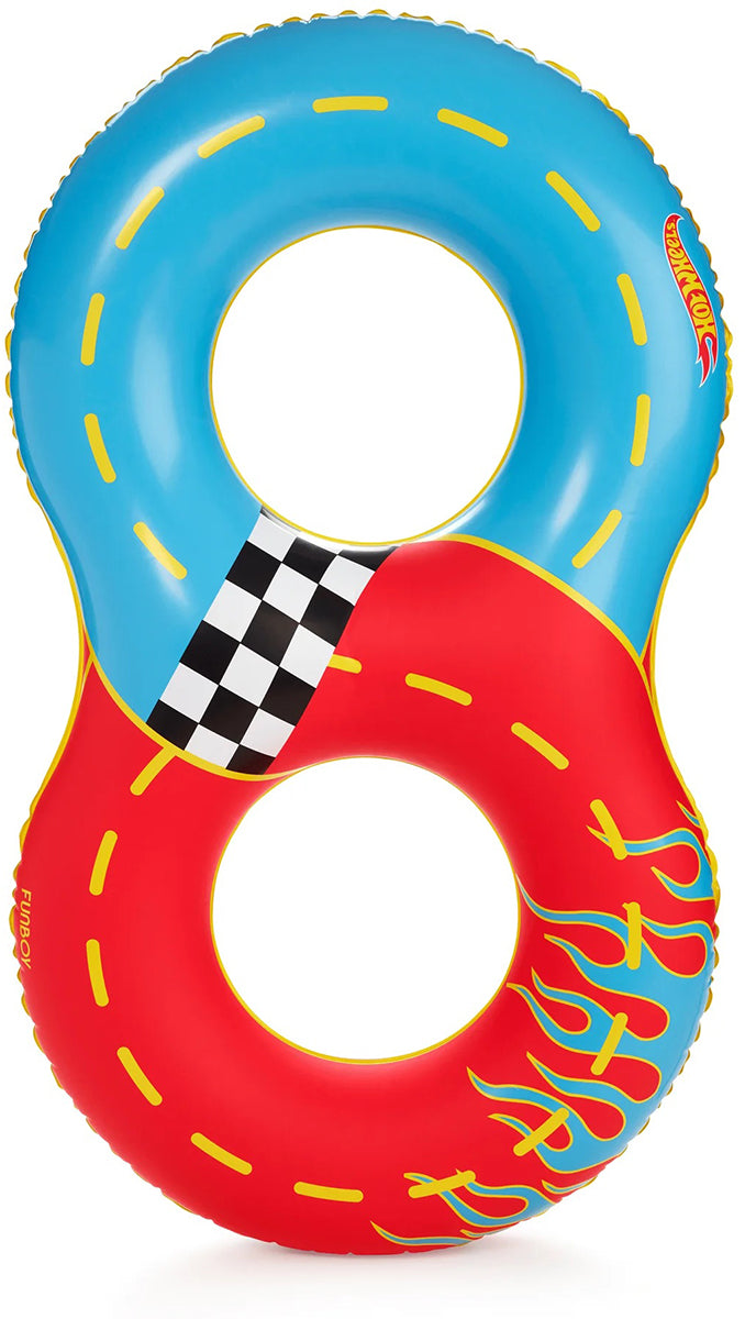 FUNBOY X Hot Wheels Kids Racetrack Double Tube Float (2-person)