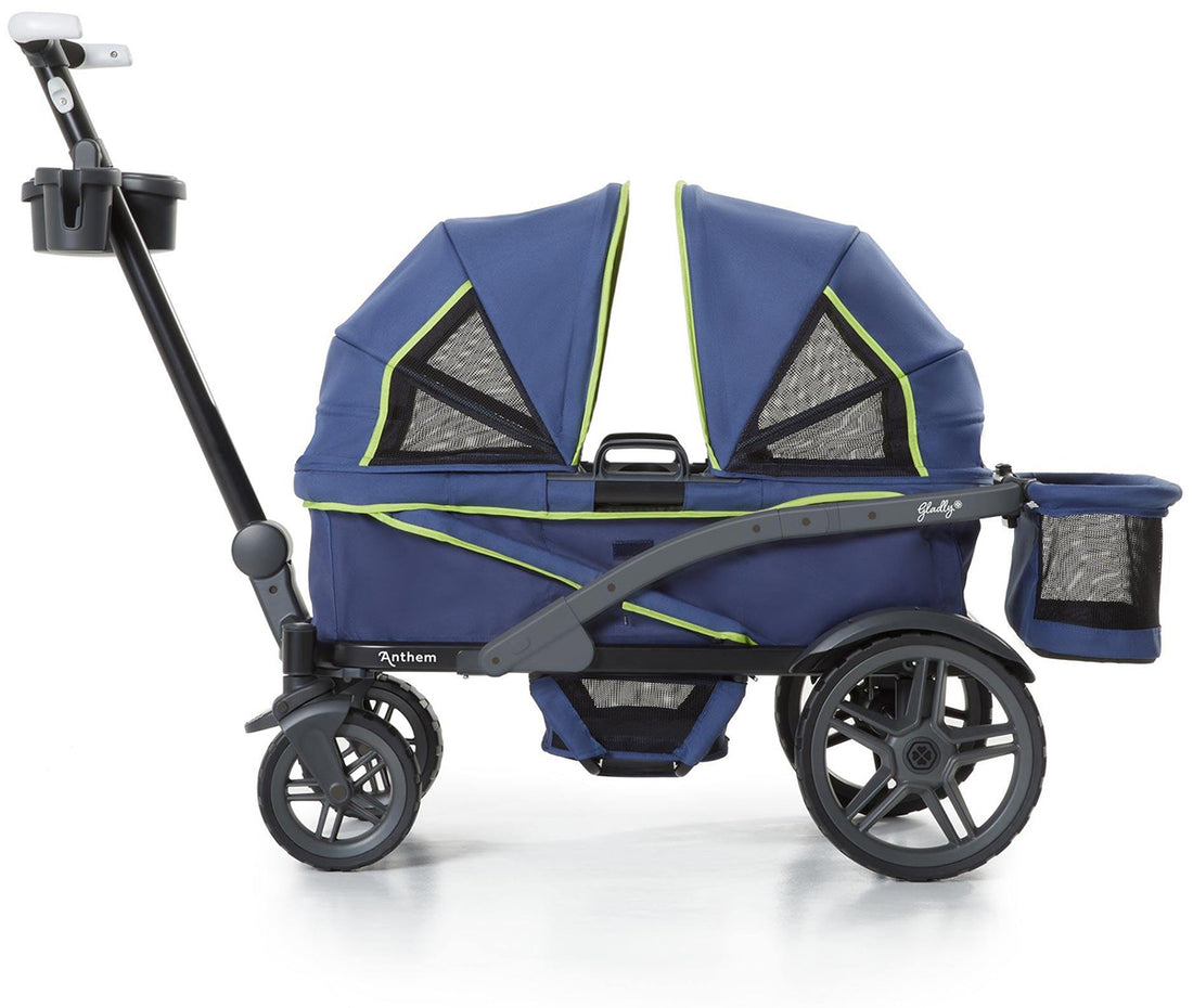 Gladly Family Anthem2 All-Terrain (2 Seater) Stroller Wagon - Neon Indigo