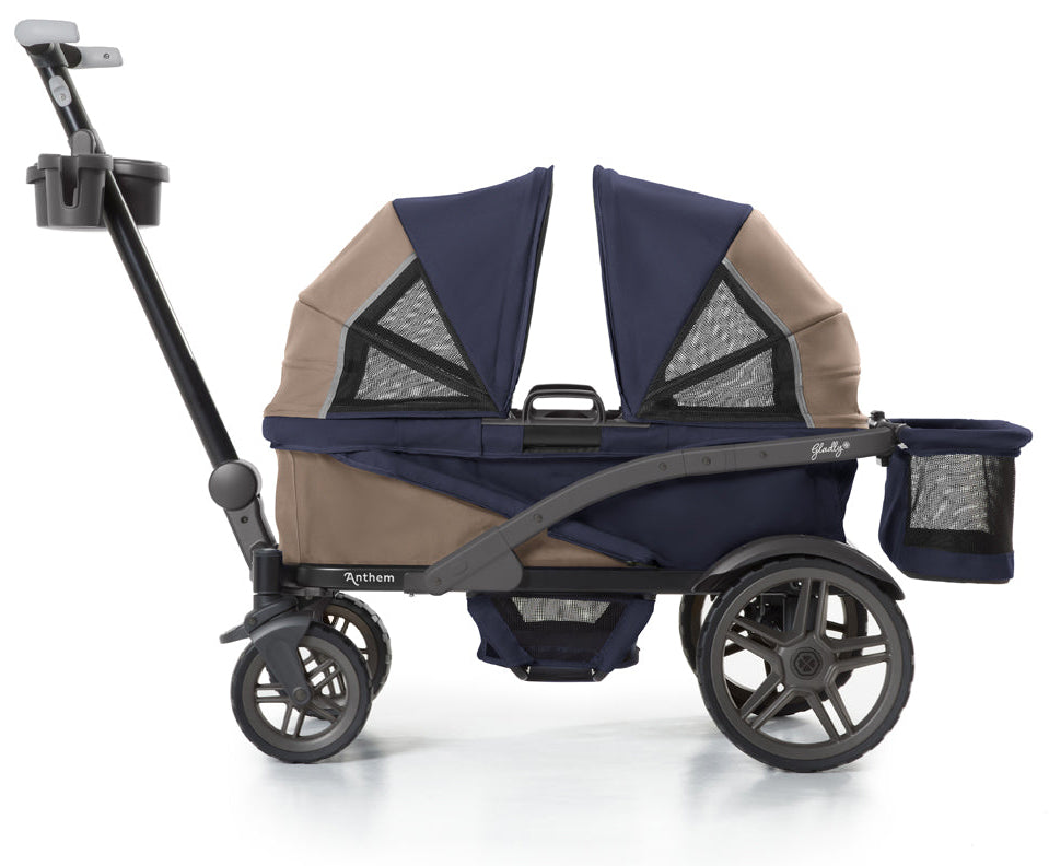 Gladly Family Anthem2 All-Terrain (2 Seater) Stroller Wagon - Sand & Sea