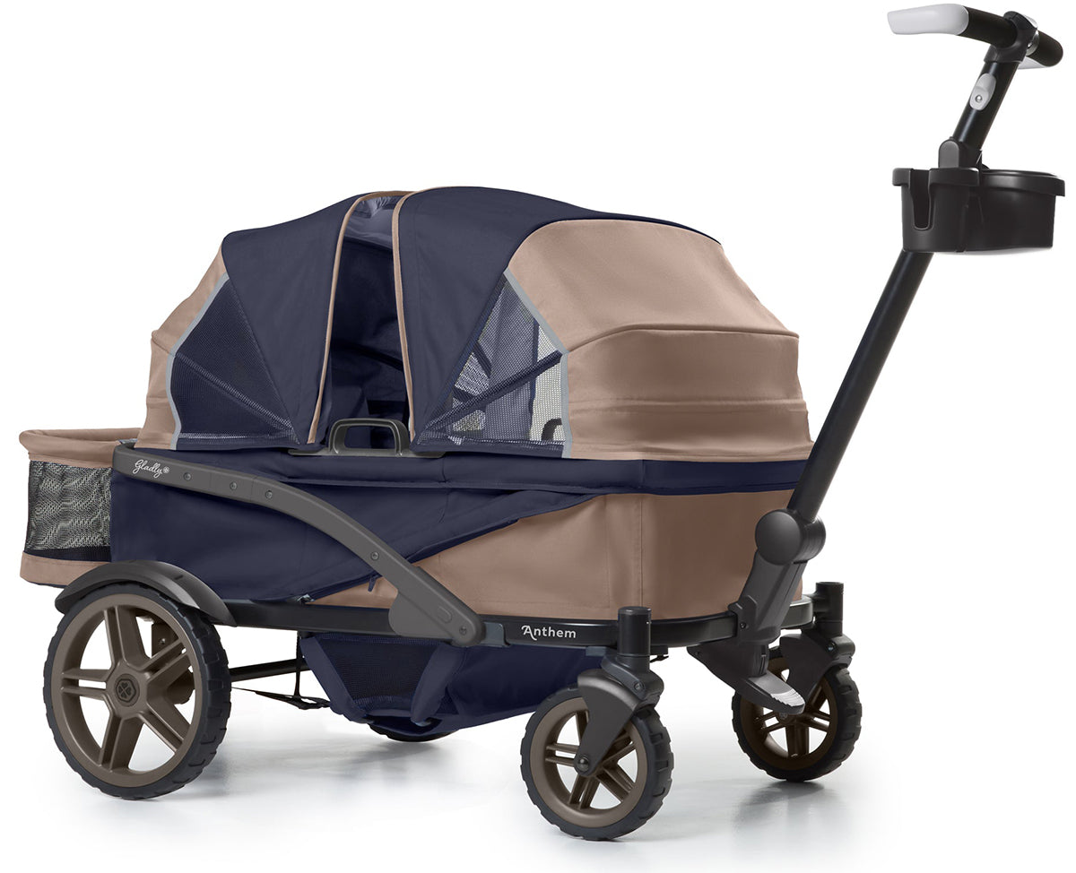 Gladly Family Anthem4 ICS All-Terrain (4 Seater) Stroller Wagon - Sand & Sea