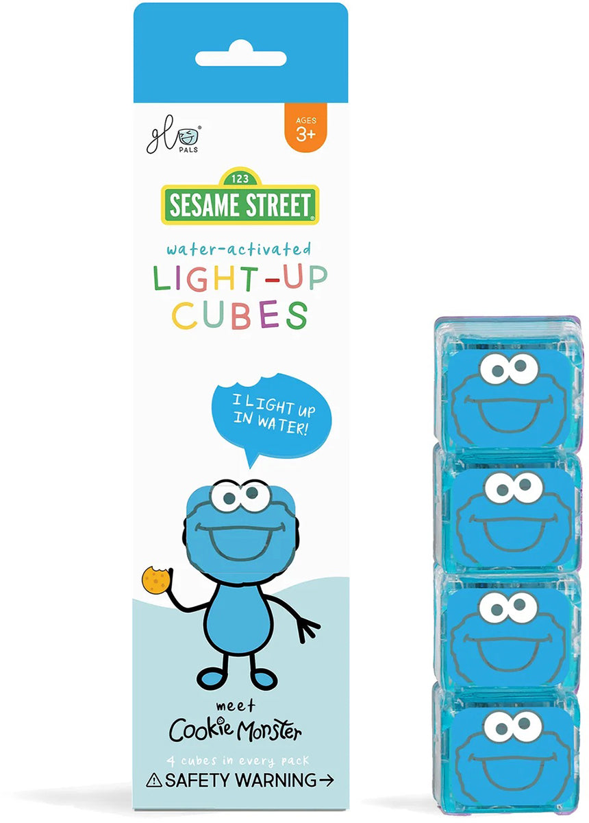 Glo Pals Light Up Cube Bath Toys - Cookie Monster