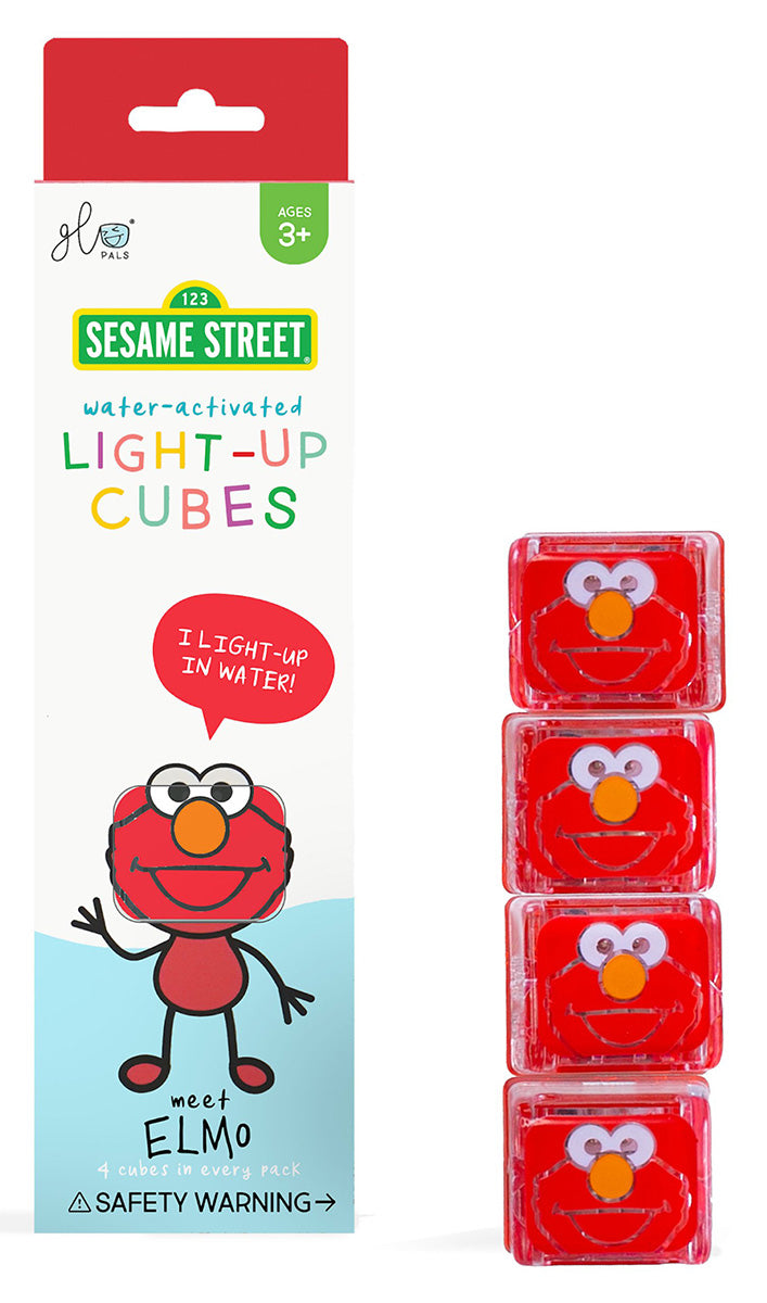 Glo Pals Light Up Cube Bath Toys - Elmo