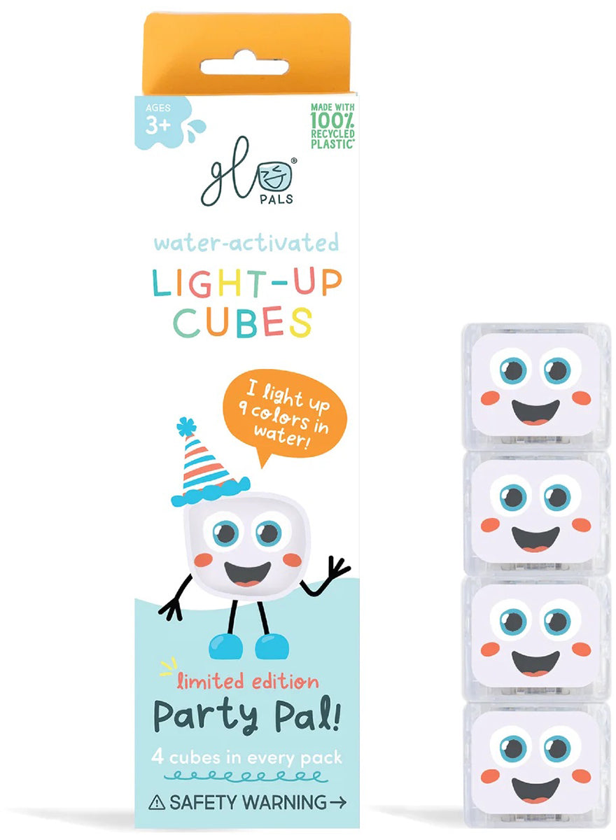 Glo Pals Light Up Cube Bath Toys - Party Pal