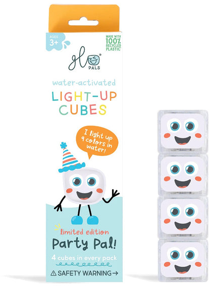 Glo Pals Light Up Cube Bath Toys - Party Pal