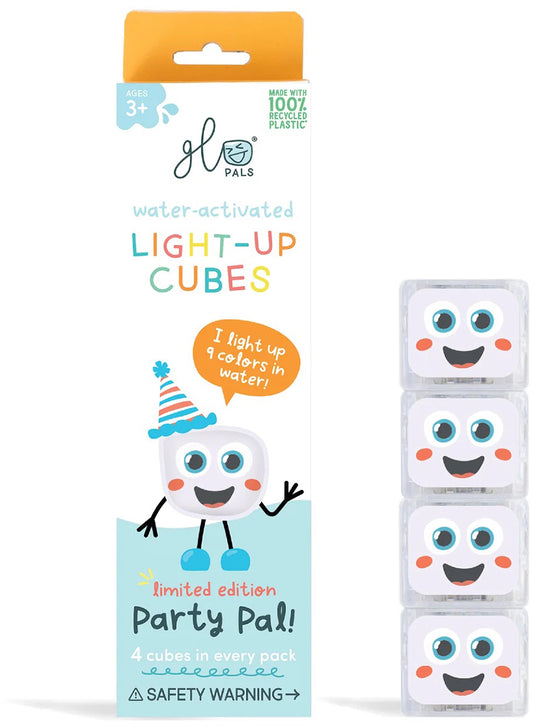 Glo Pals Light Up Cube Bath Toys - Party Pal