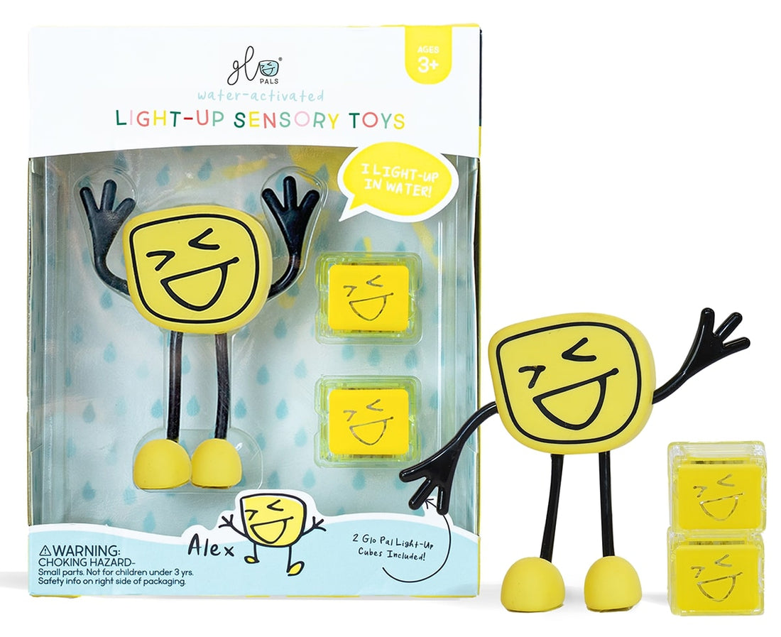 Glo Pals Light Up Sensory Bath Toy - Alex (Yellow)