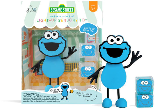 Glo Pals Light Up Sensory Bath Toy - Cookie Monster