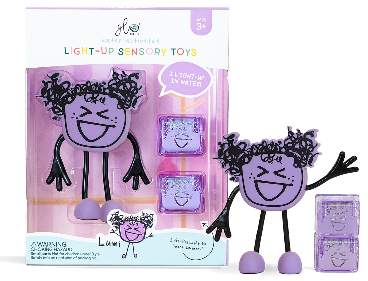 Glo Pals Light Up Sensory Bath Toy - Lumi (Purple)